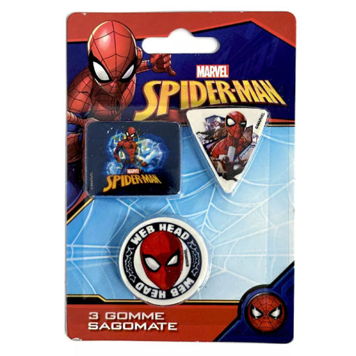 Picture of Spiderman Shape Eraser Set